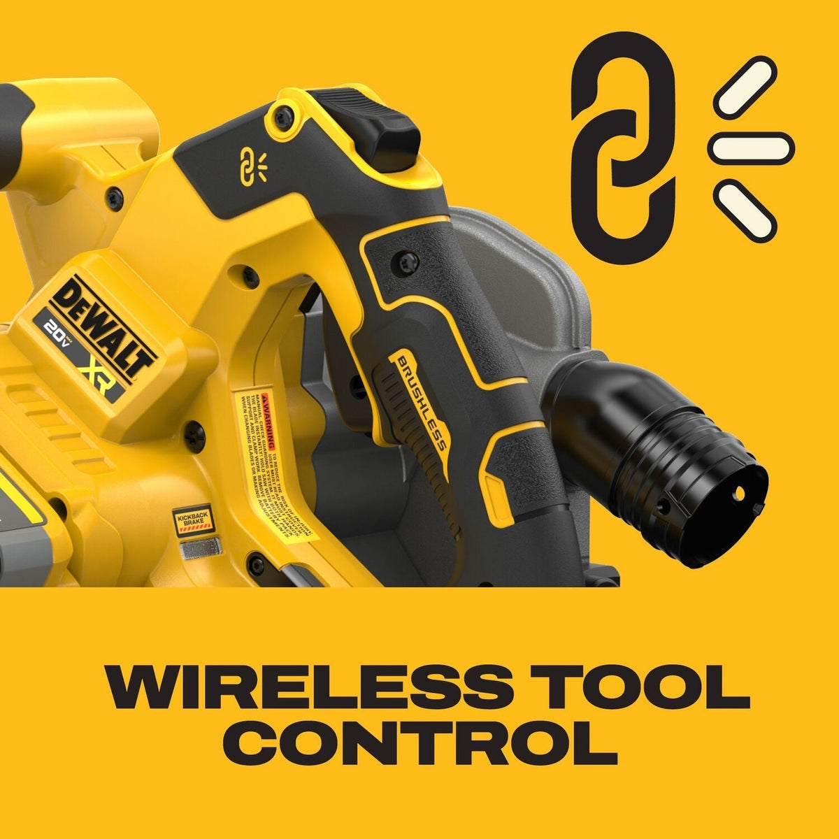 DEWALT 20V XR Cordless 6-1/2-in Track Saw + Guide Rail Track Bundle (DCS525ST)