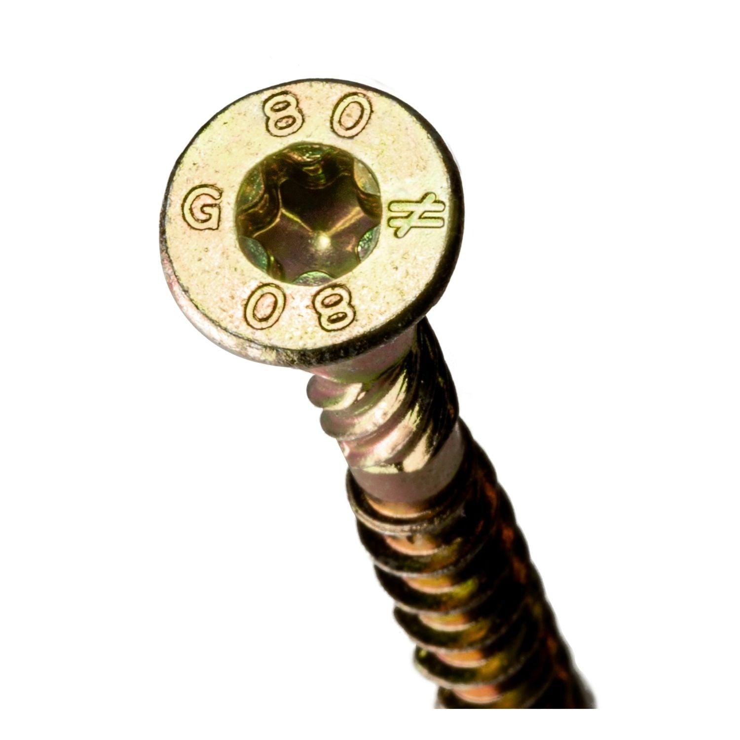 Simpson Strong-Tie SDCP22318 Strong-Drive SDCP TIMBER-CP Screw, 0.315-in. x 3-1/8-in. T40, Yellow Zinc, 250-Pack