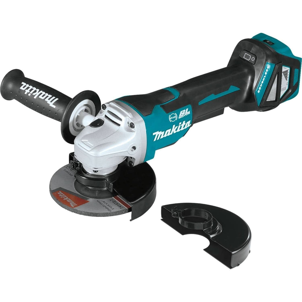 Makita XAG20Z 18V LXT Lithium-Ion Brushless Cordless 4-1/2"Â / 5" Paddle Switch Cut-Off/Angle Grinder, with Electric Brake, Tool Only