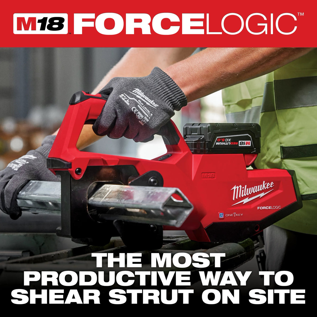 Milwaukee M18 FORCE LOGIC Single Channel Strut Shear (2933-20)