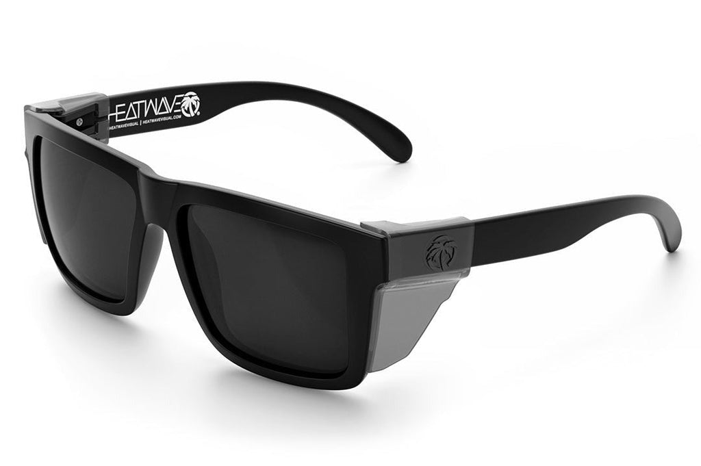 Heat Wave XL VISE Z87 Black Frame Black Lens Sunglasses