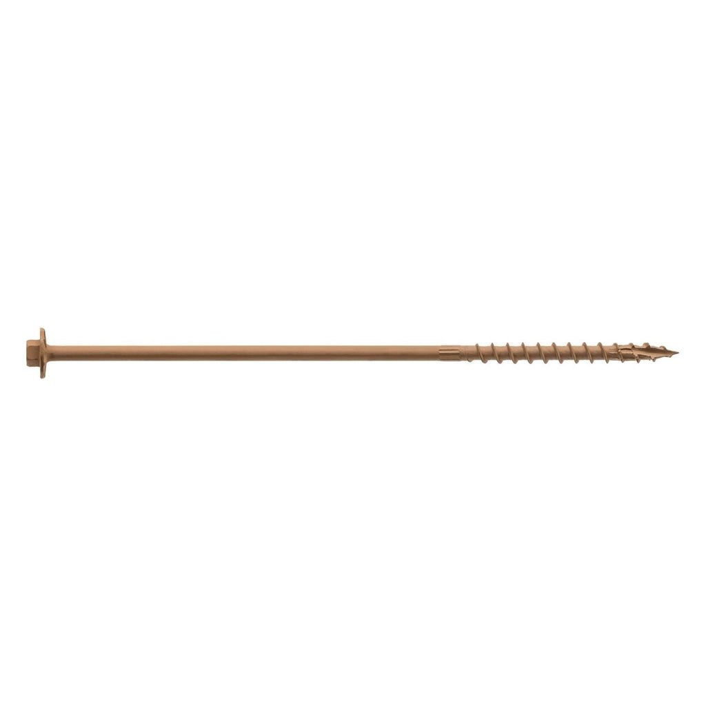 Simpson Strong-Tie SDWH19800DB-R12 Strong-Drive SDWH TIMBER-HEX Screw, 0.195-in. x 8-in. 5/16 Hex, DB Coating, Tan, 12-Pack