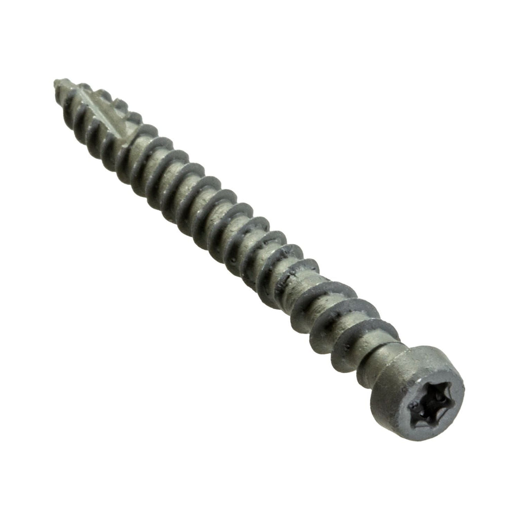 Simpson Strong-Tie DCU2GRR350 Deck-Drive DCU COMPOSITE Screw, #10 x 2-in. T20, Quik Guard, Gray, 350-Pack