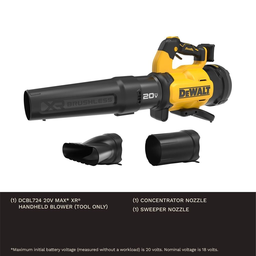 DeWALT DCBL724B 20V MAX XR Brushless Cordless Blower, Tool Only