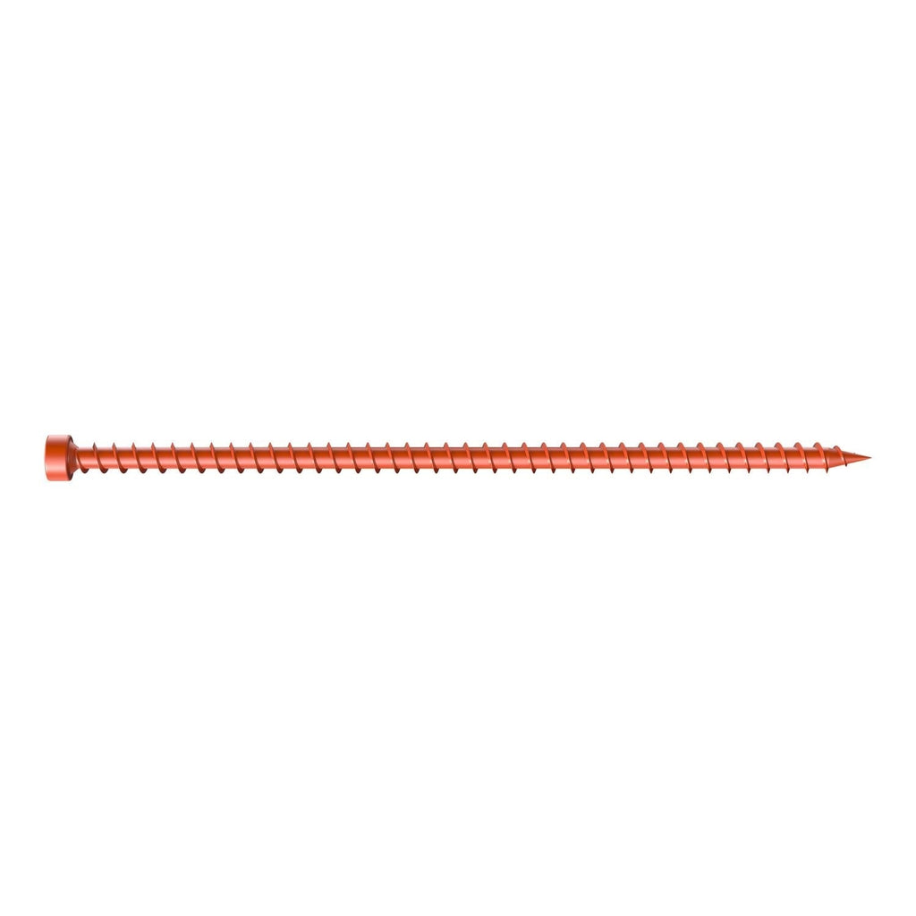 Simpson Strong-Tie Strong-Drive SDWC TRUSS Screw, .155-in. x 6-in. T30 Clear-Zinc Coat, Orange, 50-Pack (SDWC15600-KT)