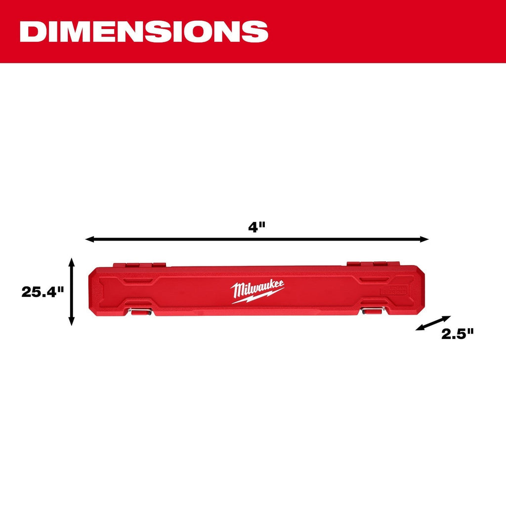Milwaukee 48-22-9203 1/2-in. Drive Click Torque Wrench, 50-250 ft·lb