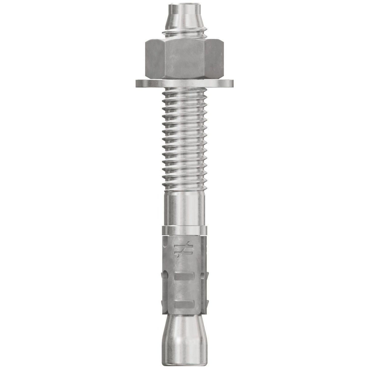 Simpson Strong-Tie STB2-37300S6F50 Strong-Bolt 2, 3/8-in. x 3-in. Type 316 Stainless-Steel Wedge Anchor, Fully Assembled, 50-Pack