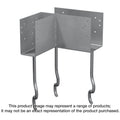 Simpson Strong-Tie ECCLQM5.50G-KT ECCLQM 5-1/2-in. L-Shape End Column Cap for Masonry w/ SDS Screws