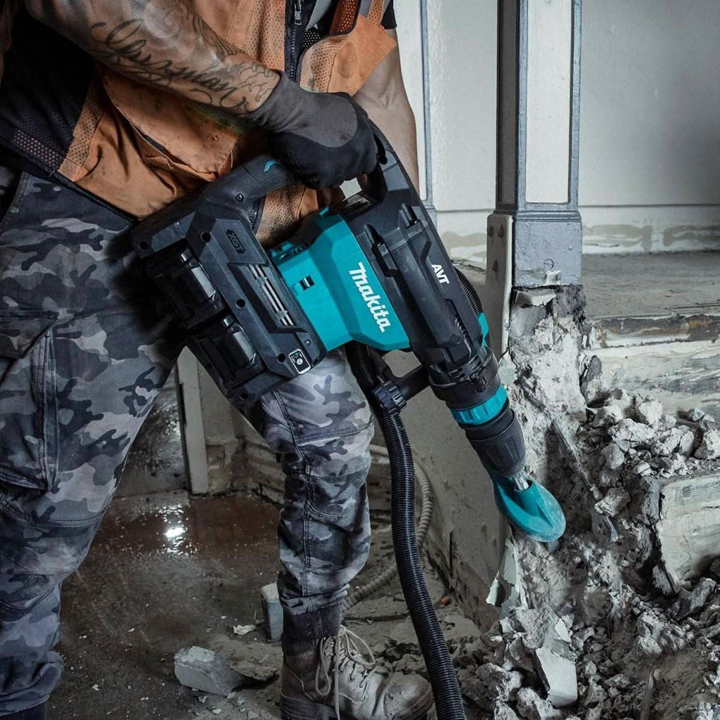 Makita GMH02PM 80V max (40V max X2) XGT Brushless 28 lb. SDS-MAX AVT AWS-Capable Demolition Hammer 4.0Ah Kit