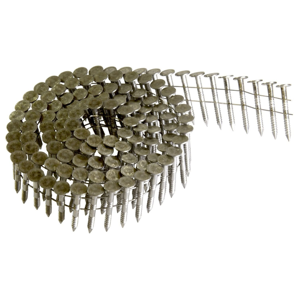 Simpson Strong-Tie 15-Degree Wire Coil, Full Round Head, Ring-Shank Roofing Nail, 1-1/4-in. Type 304, 720-Pack (S11A125RNBP)