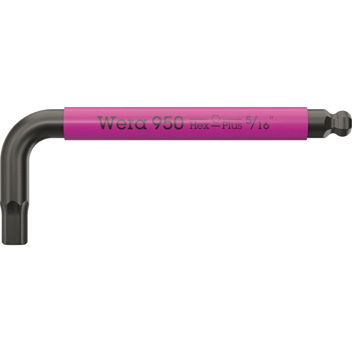 Wera 950 Spks L-Key Multicolour, Imperial, Blacklaser, 5/32-in.x71-mm.