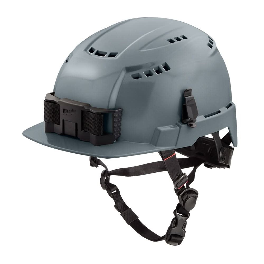 Milwaukee 48-73-1336 Gray Front Brim Vented Helmet with BOLT - Class C