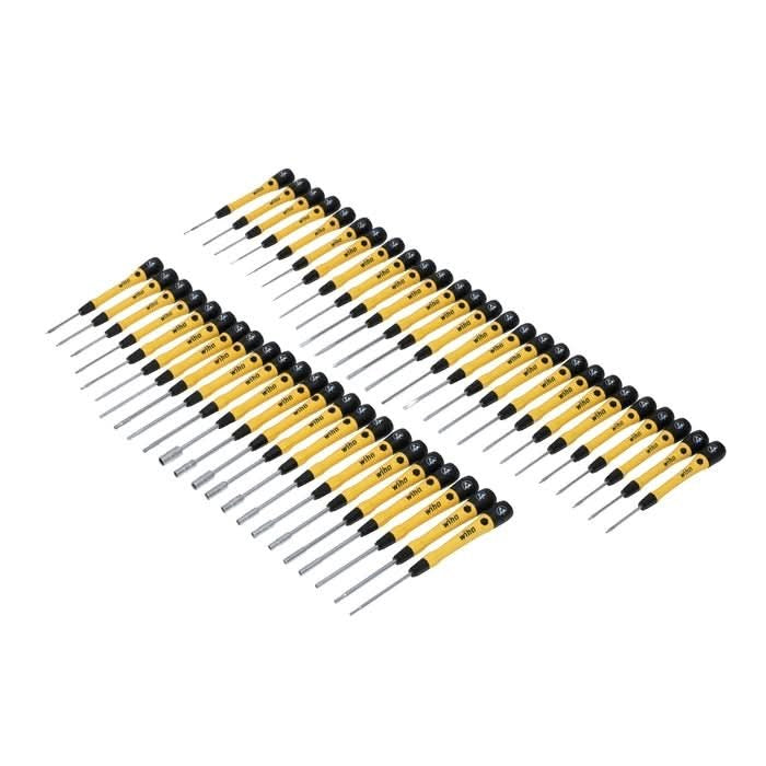 Wiha 92093 50-Piece Master Technician's ESD Safe PicoFinish Precision Screwdriver Bench Top Set