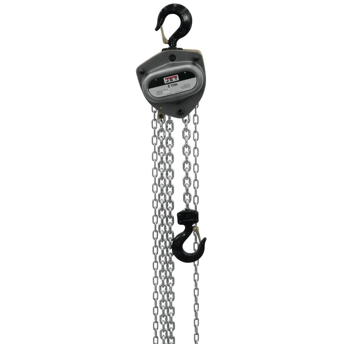 JET 105100 L-100-200WO-10, 2-Ton Hand Chain Hoist With 10-Foot Lift & Overload Protection