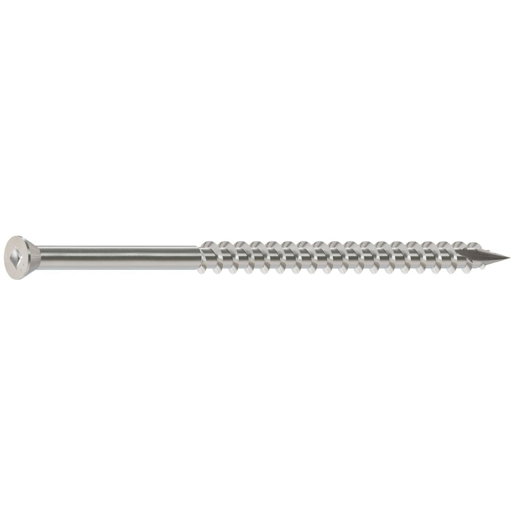 Simpson Strong-Tie S09350FB1 Trim-Head Screw, Square Drive, #9 x 3-1/2-in. #1 SQ, Type 305, 1-lb.