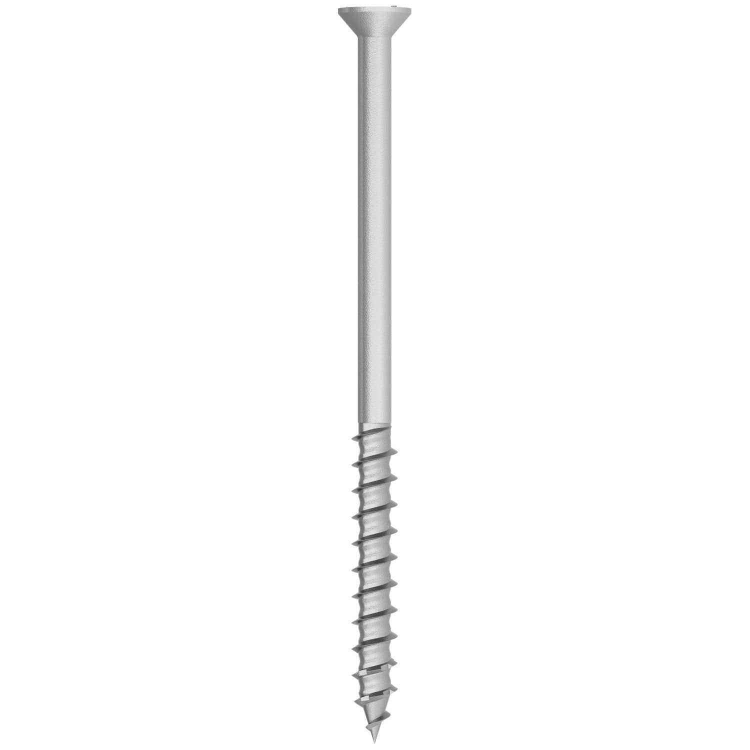 Simpson Strong-Tie TNTSS625400TTR Titen Turbo, 1/4-in. x 4-in. Type 316 Stainless-Steel Trim-Head Concrete and Masonry Screw, 50-Pack
