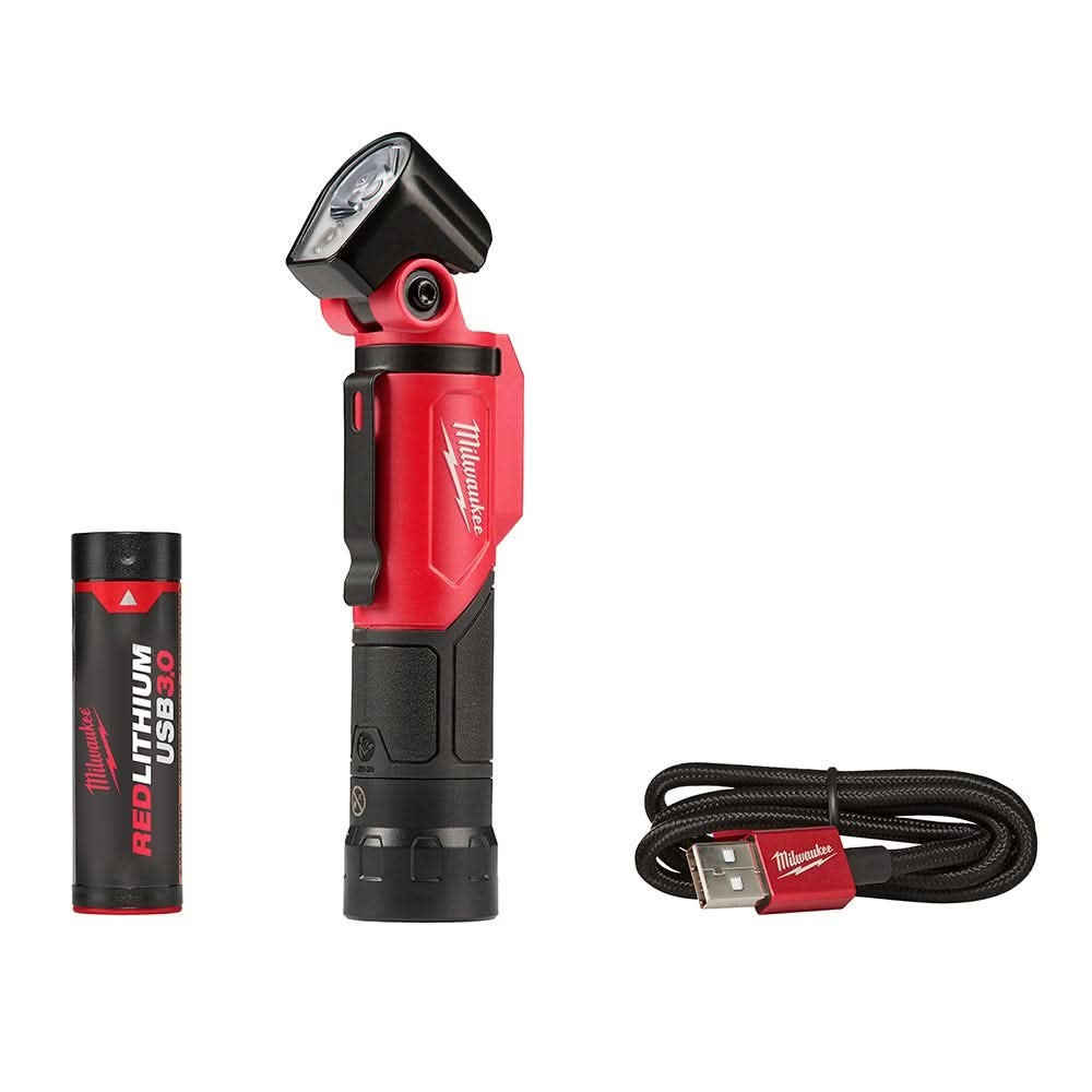 Milwaukee M18 RADIUS LED Site Light & Pivoting USB Flashlight Set with M18 Bluetooth Jobsite Radio