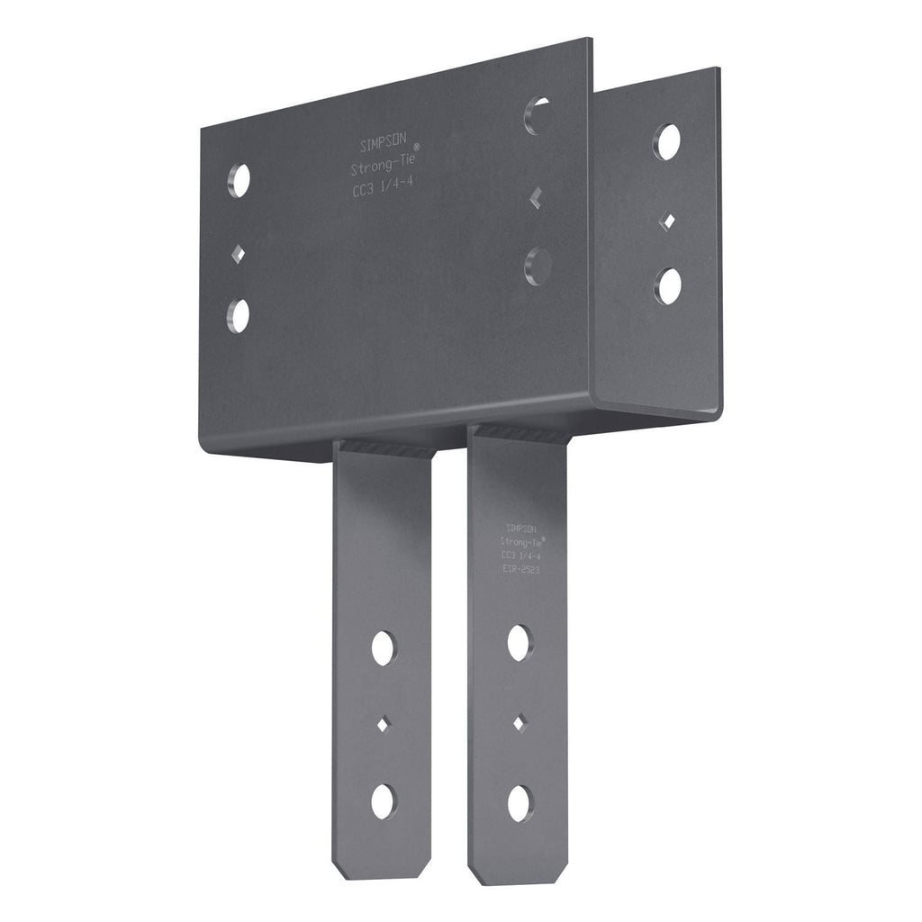 Simpson Strong-Tie CC3 1/4-4 CC Column Cap for 3-1/8-in. Beam, 4x Post