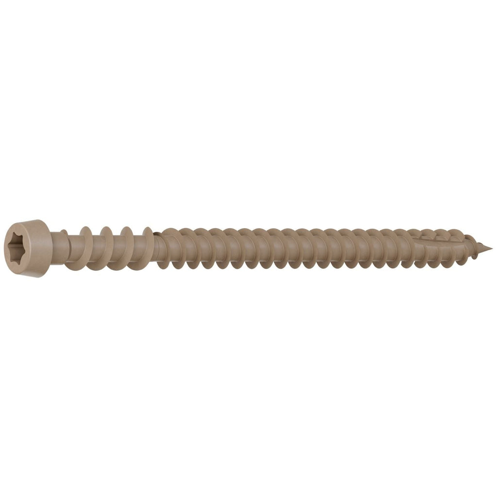 Simpson Strong-Tie Deck-Drive DCU COMPOSITE Screw, Collated), #10 x 2-3/4-in. Quik Guard Tan, 1000-Pack (DCU234STN)