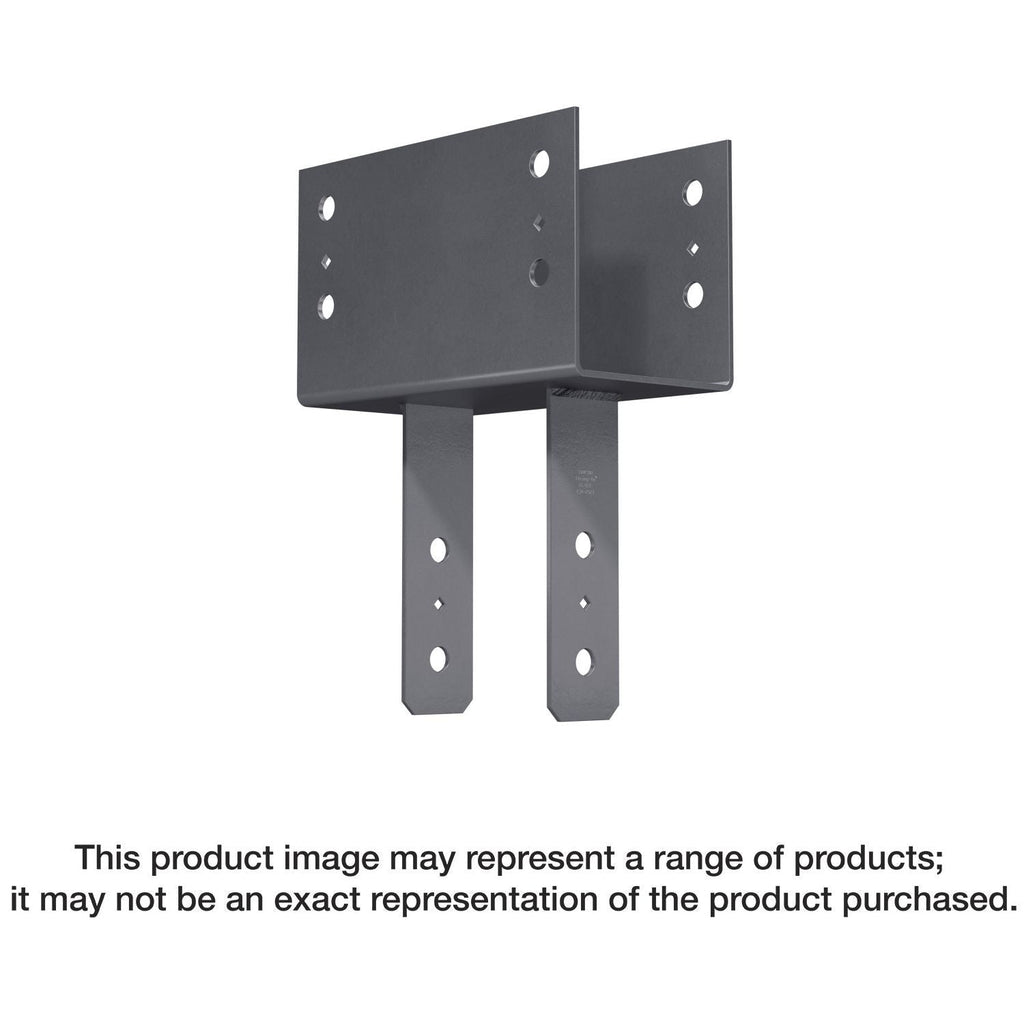 Simpson Strong-Tie CC46PC CCPC Black Powder-Coated Column Cap for 4x Beam, 6x Post