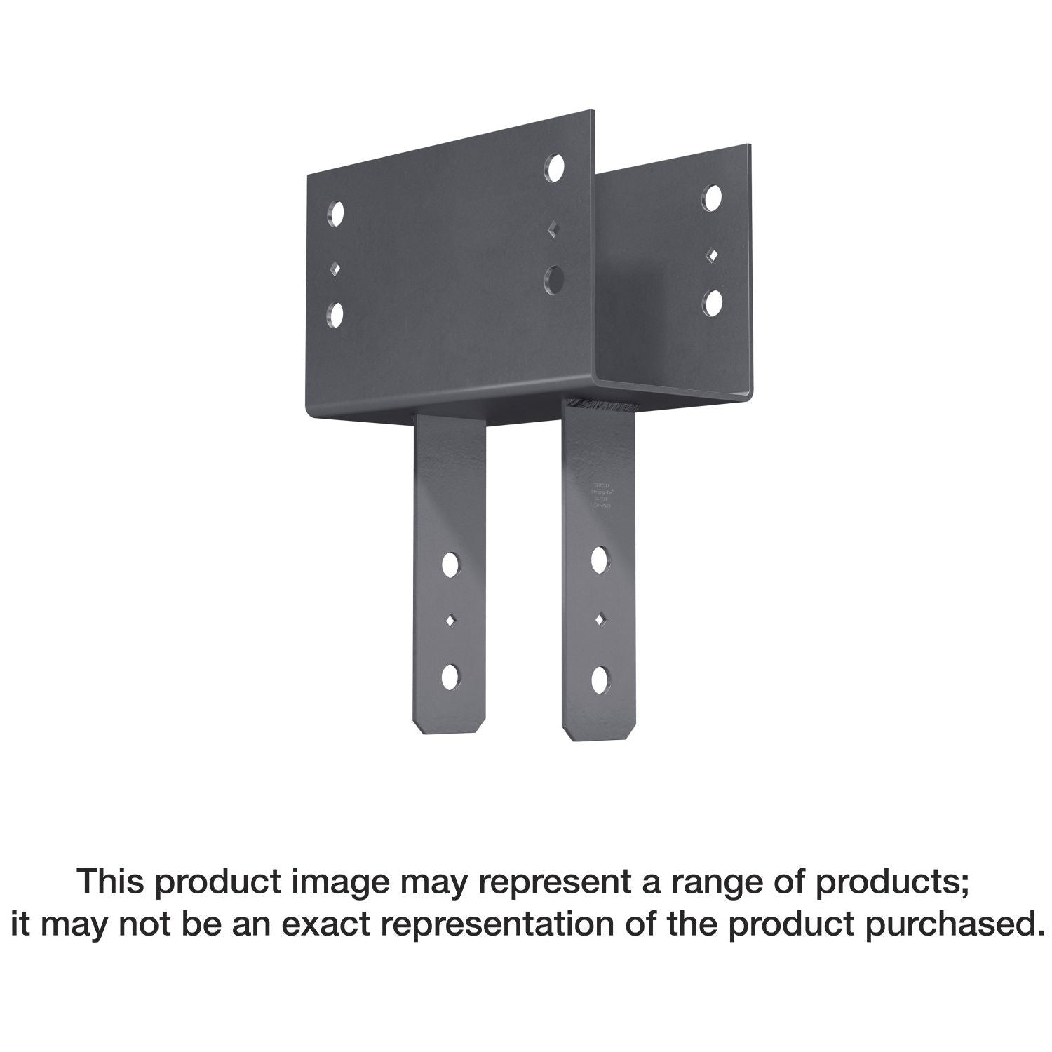 Simpson Strong-Tie CC46PC CCPC Black Powder-Coated Column Cap for 4x Beam, 6x Post