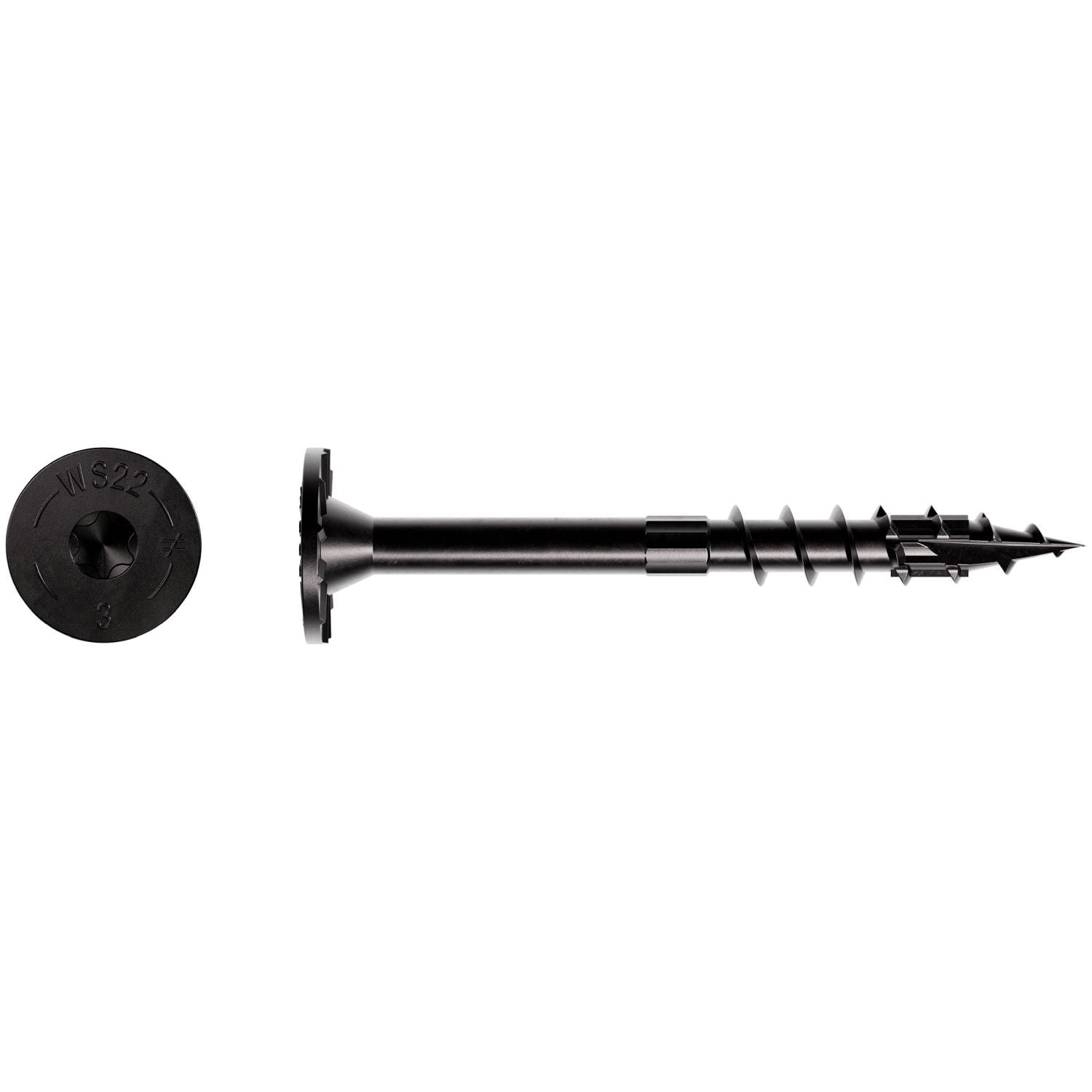 Simpson Strong-Tie SDWS22300DBB-RP1 Strong-Drive SDWS TIMBER Screw (Exterior Grade), 0.220-in. x 3-in. T40, Black