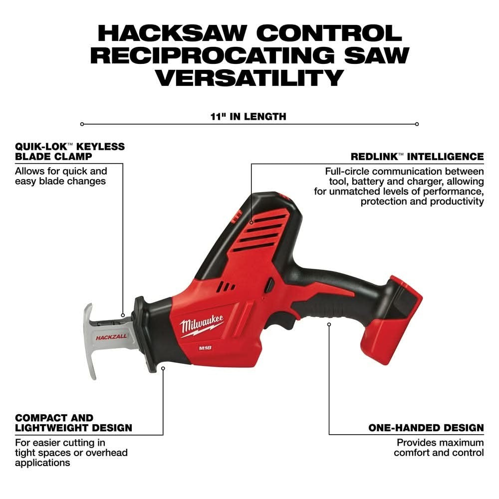 Milwaukee 2695-24 M18 Cordless 4-Tool Combo 3.0Ah Kit