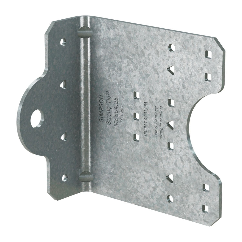 Simpson Strong-Tie MSSC4.25-R50 MSSC 4-1/4-in. 12-Gauge Galvanized Steel-Stud Clip, 50-Pack