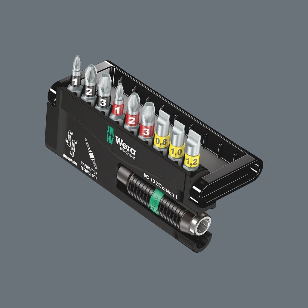 Wera Bit-Check 10 Bitorsion 1, 10-Pieces