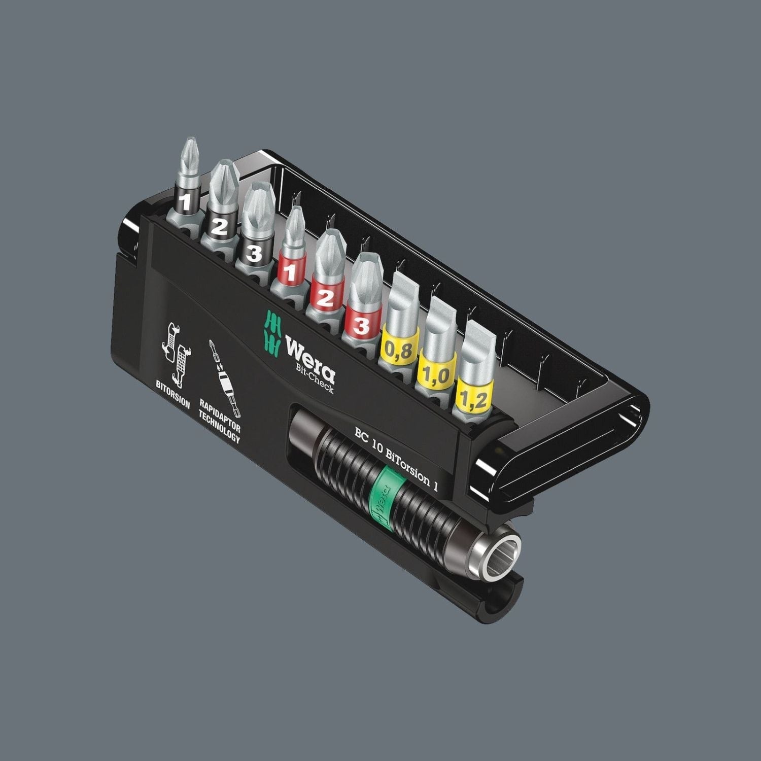 Wera Bit-Check 10 Bitorsion 1, 10-Pieces