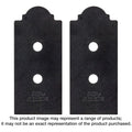 Simpson Strong-Tie APB88DSP Outdoor Accents Mission Collection ZMAX, Black Post Base Side Plate for 8x, 2-Pack