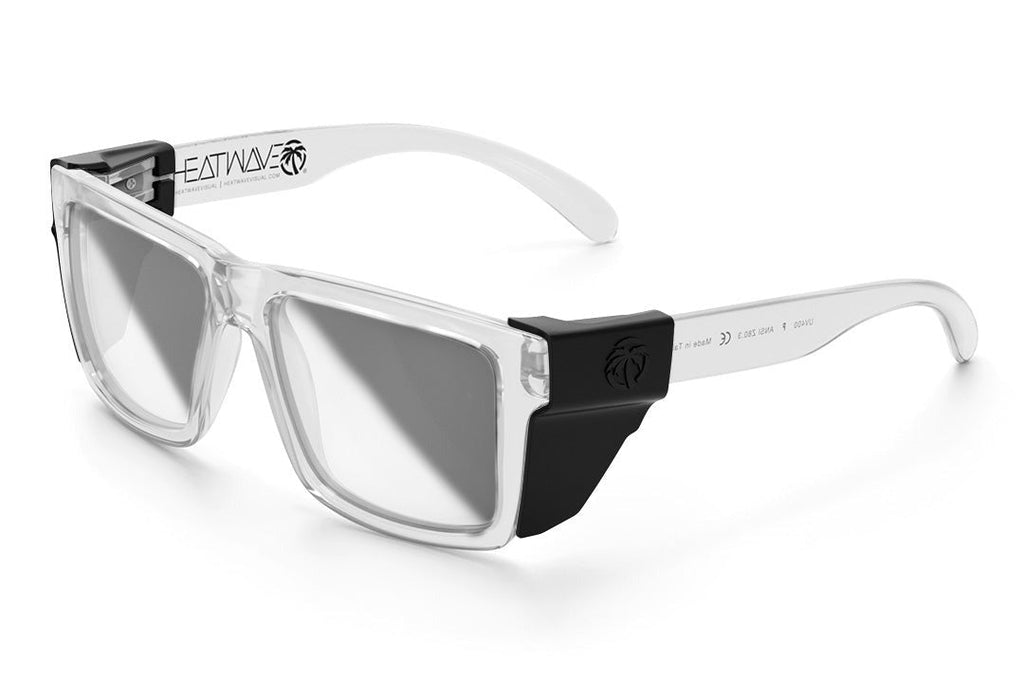 Heat Wave VISE Z87 VAPOR CLEAR Frame Photochromic Lens Sunglasses
