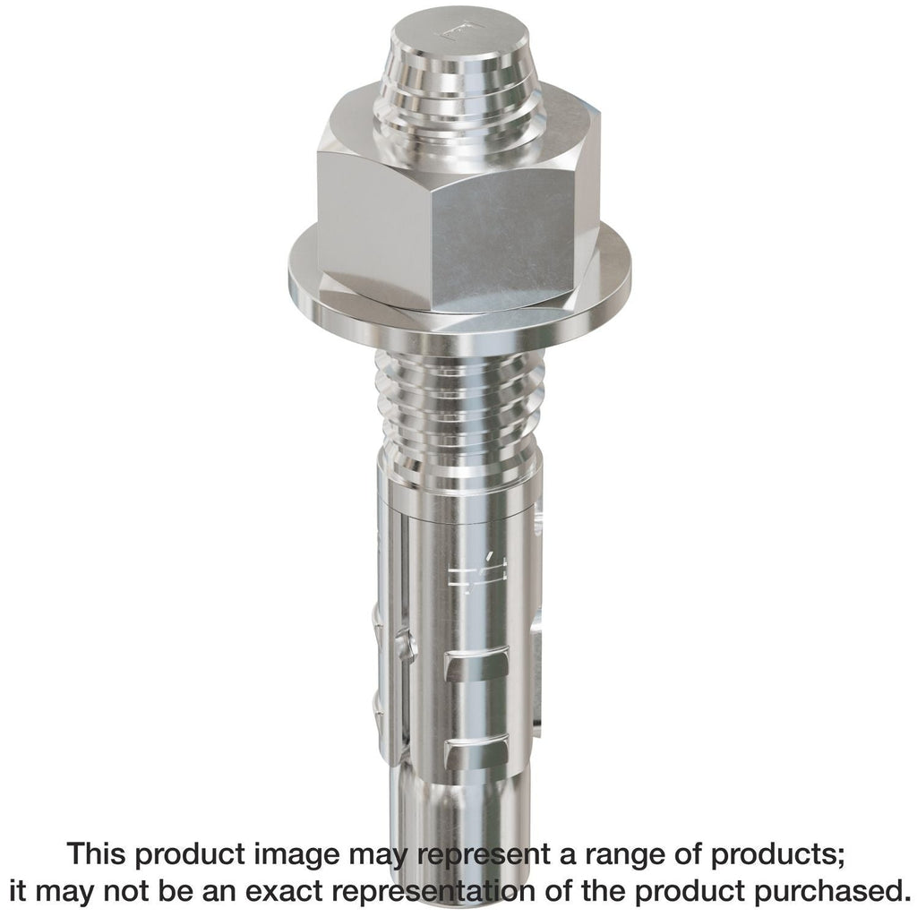 Simpson Strong-Tie STB2-623124SSR20 Strong-Bolt 2, 5/8-in. x 3-1/2-in. Type 304 Stainless-Steel Wedge Anchor, 20-Pack