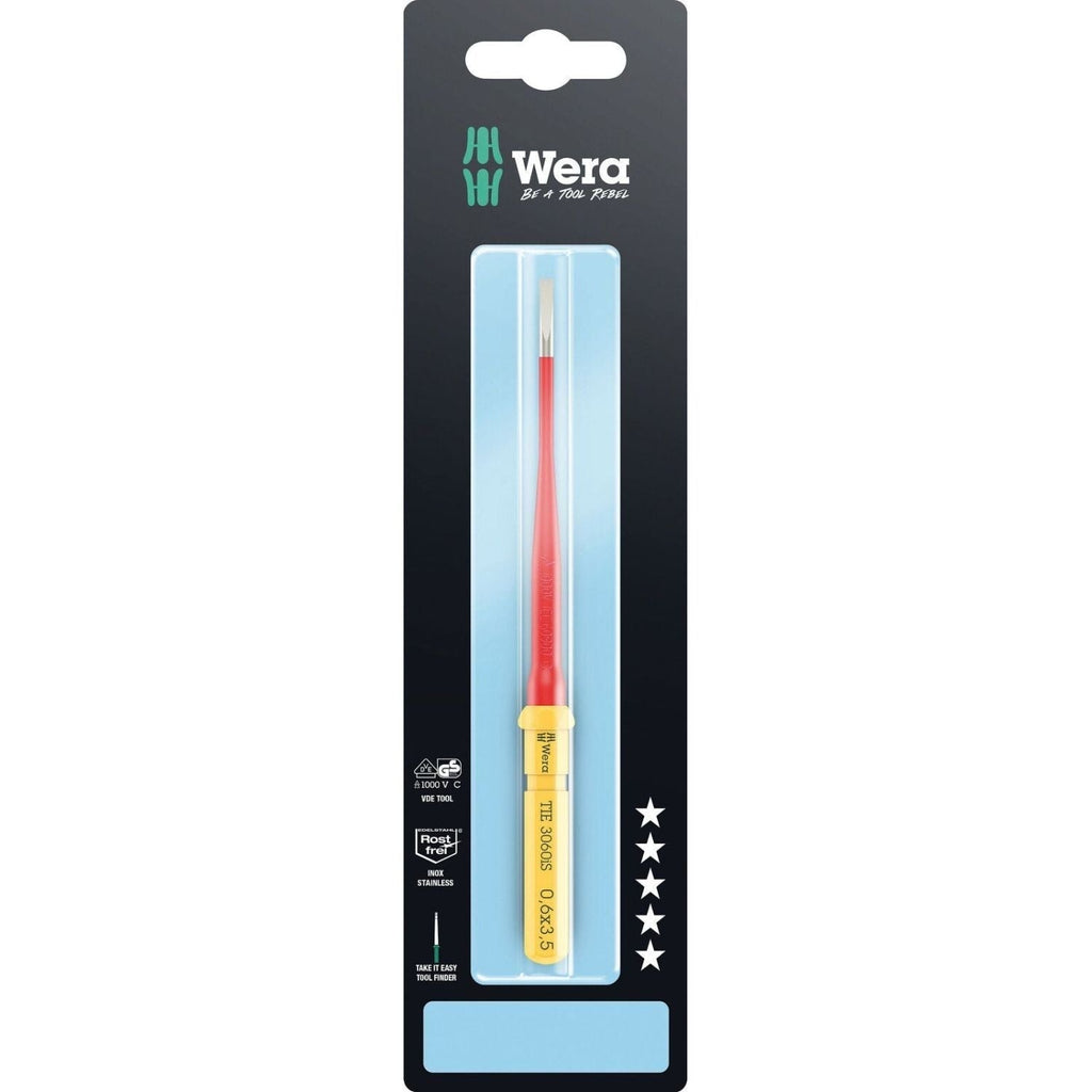 Wera Kraftform Kompakt VDE 3060 Is Take It Easy SB, Edelstahl, 0.6x3.5x157-mm.