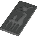 Wera 9880 Foam Insert Knipex Pliers Set 1, Empty, 172x30x392-mm.