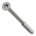 Simpson Strong-Tie TNTSS625400TTR Titen Turbo, 1/4-in. x 4-in. Type 316 Stainless-Steel Trim-Head Concrete and Masonry Screw, 50-Pack
