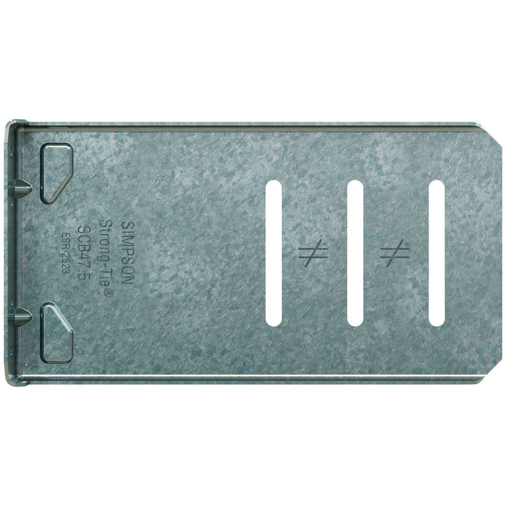 Simpson Strong-Tie SCB47.5-KT SCB 7-1/2-in. 16 ga. Bypass Framing Slide-Clip Connector w/ Screws, 25-Pack