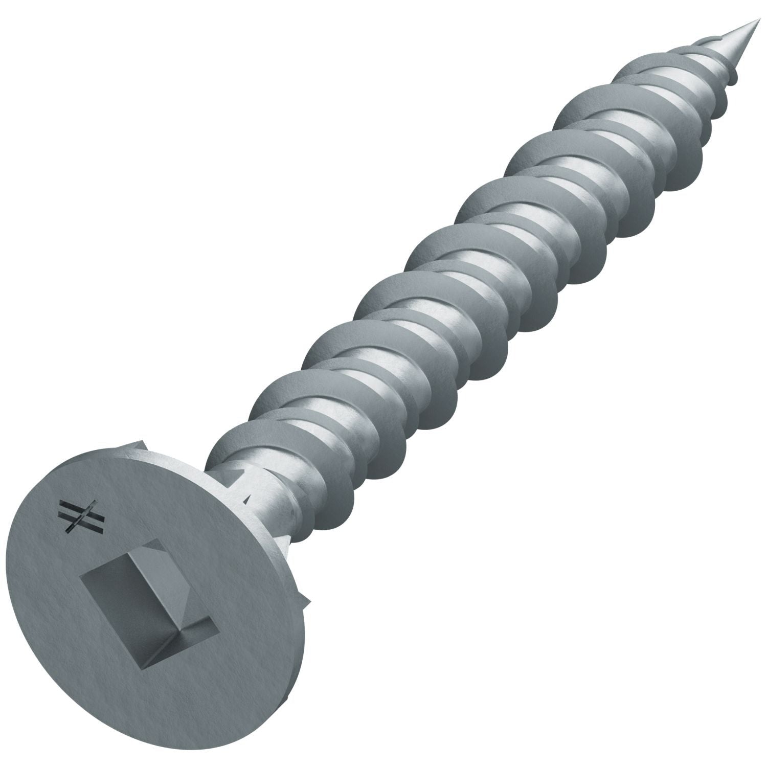 Simpson Strong-Tie CB3BLGHL158S CB3BLGHL Fiber-Cement Board Screw (Collated)— #9 x 1-5/8-in. #3 SQU, 1500-Pack