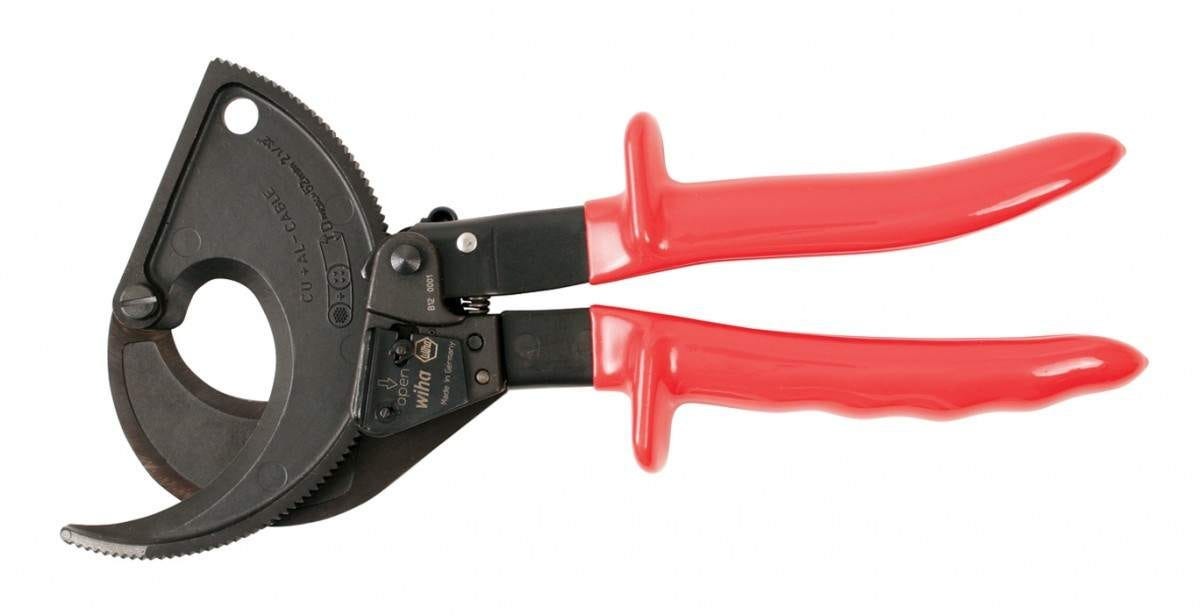 Wiha 11975 Insulated Ratcheting Cable Cutters 750 MCM 11"