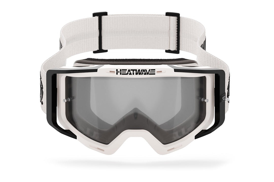 Heat Wave Billboard Icon WHITE/PHOTOCHROMIC MXG-250 Moto Goggle