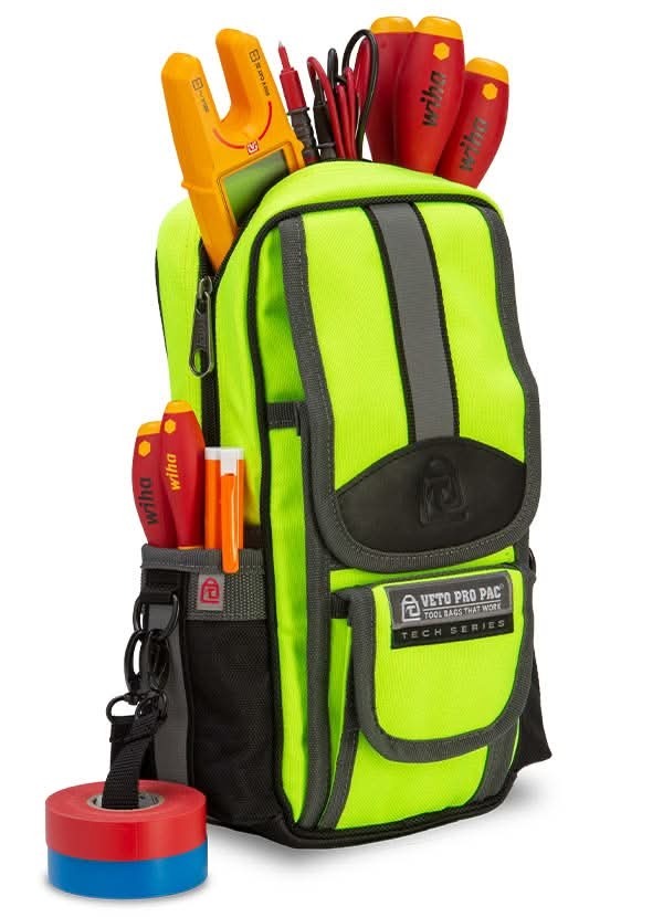 Veto Pro Pac MB2 Hi-Viz Yellow Medium Sized Zippered Meter Bag