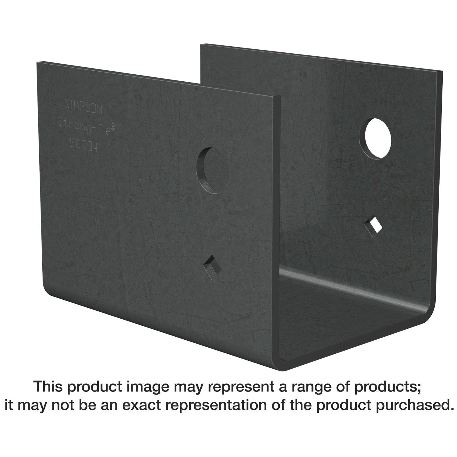 Simpson Strong-Tie ECCO4 ECCO End Column Cap, No Legs, for 4x Beam, 4-in. Height