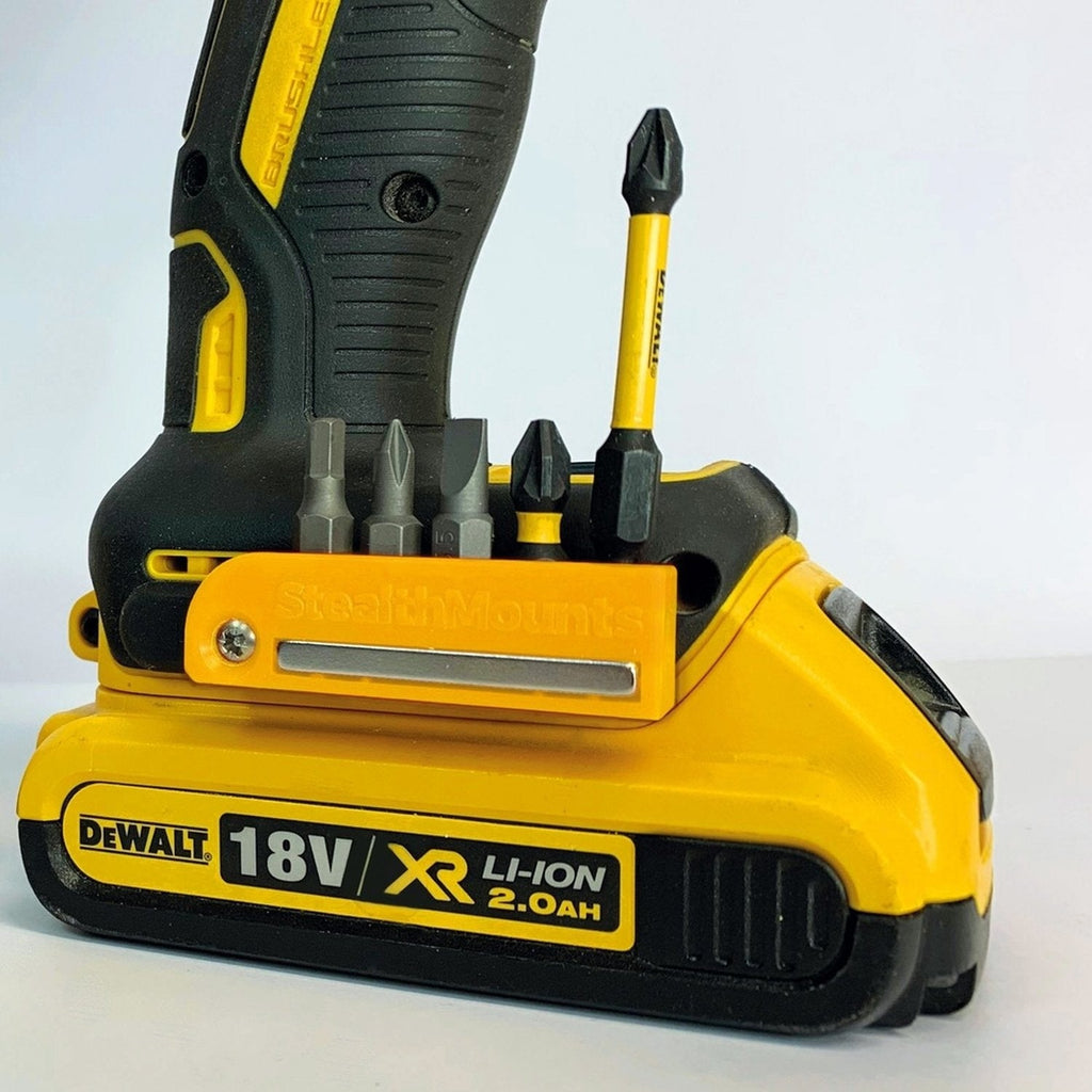 StealthMounts Magnetic Bit Holder for DeWALT XR & Flexvolt Tools, 2-Pack