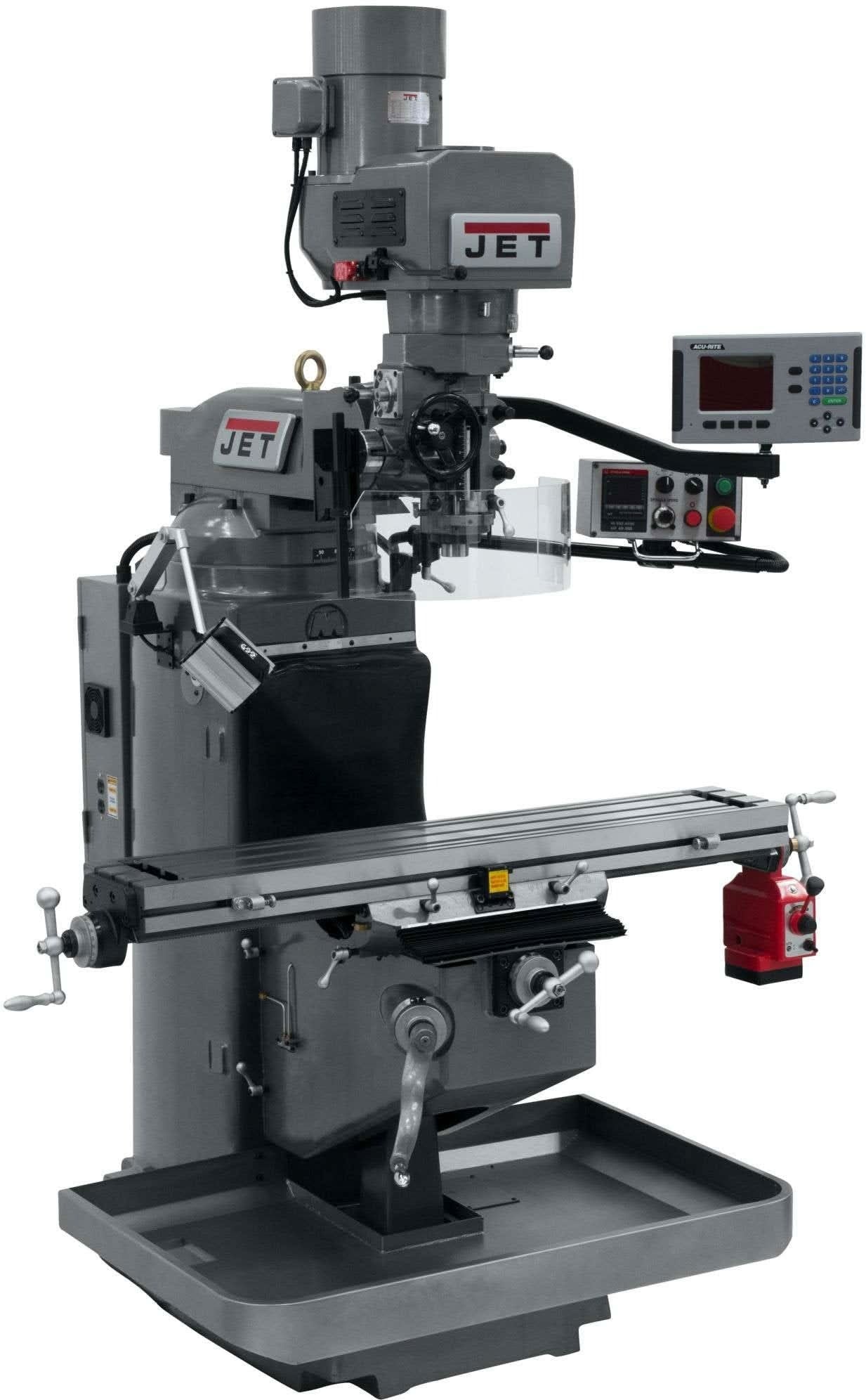 Jet Tools 690520 JTM-949EVS Mill With Acu-Rite 200S DRO With X-Axis Powerfeed