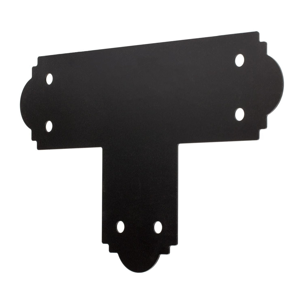 Simpson Strong-Tie APT6 Outdoor Accents Mission Collection ZMAX, Black Powder-Coated T Strap for 6x6