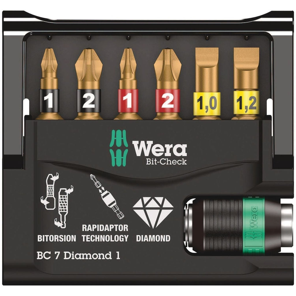 Wera Bit-Check 7 Diamond 1 SB, 7-Pieces
