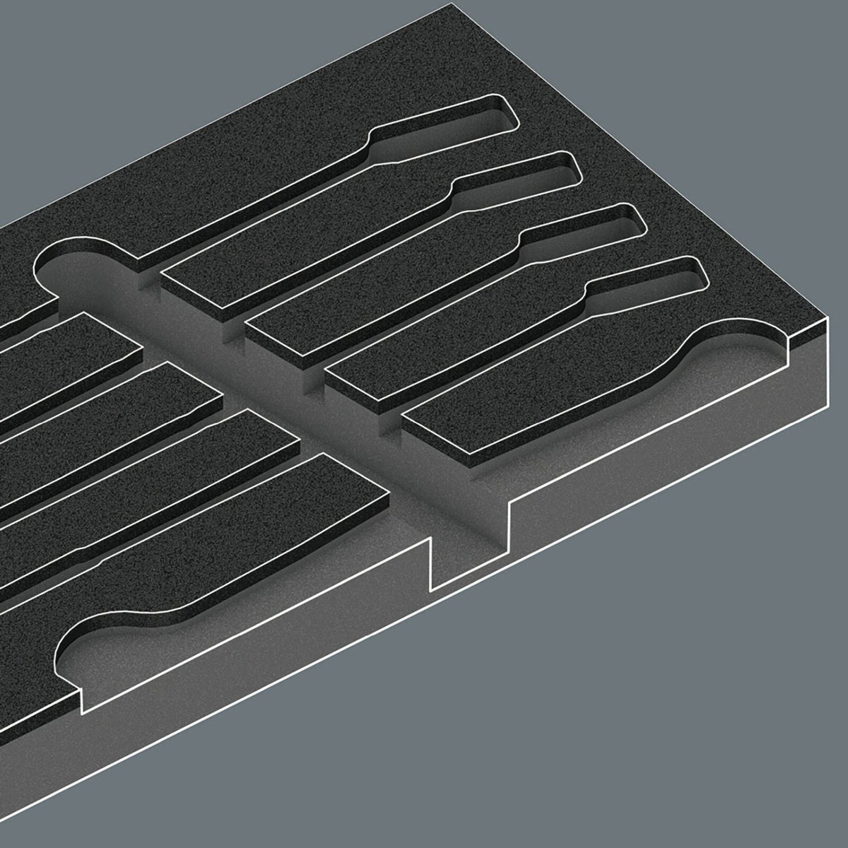 Wera 9831 Foam Insert 6003 Joker Set 1, Empty, 344x30x392-mm.