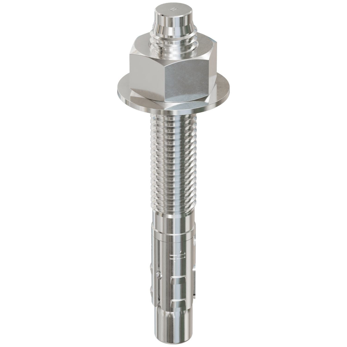 Simpson Strong-Tie STB2-62500S4F20 Strong-Bolt 2, 5/8-in. x 5-in. Type 304 Stainless-Steel Wedge Anchor, Fully Assembled, 20-Pack