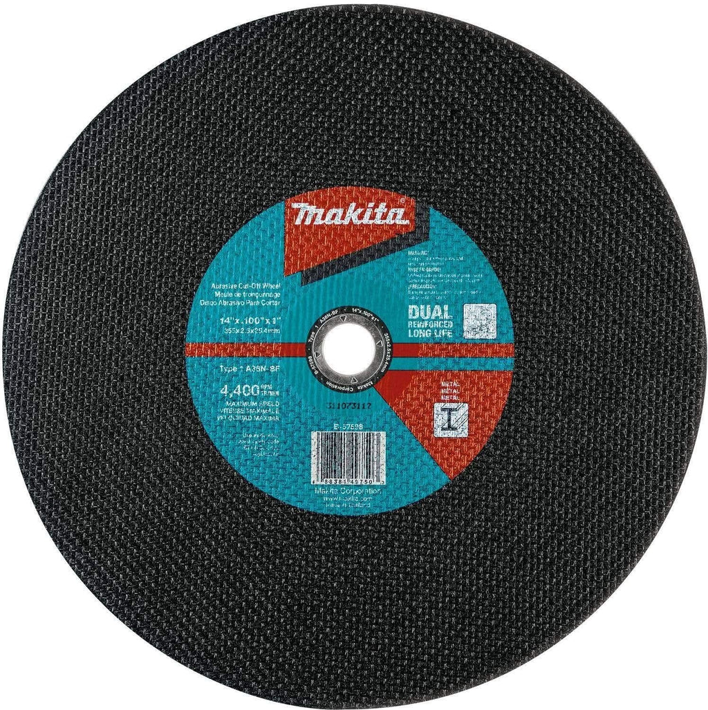Makita B-57598-25 14" x 3/32" x 1" Abrasive Cut-Off Wheel, 25/pk
