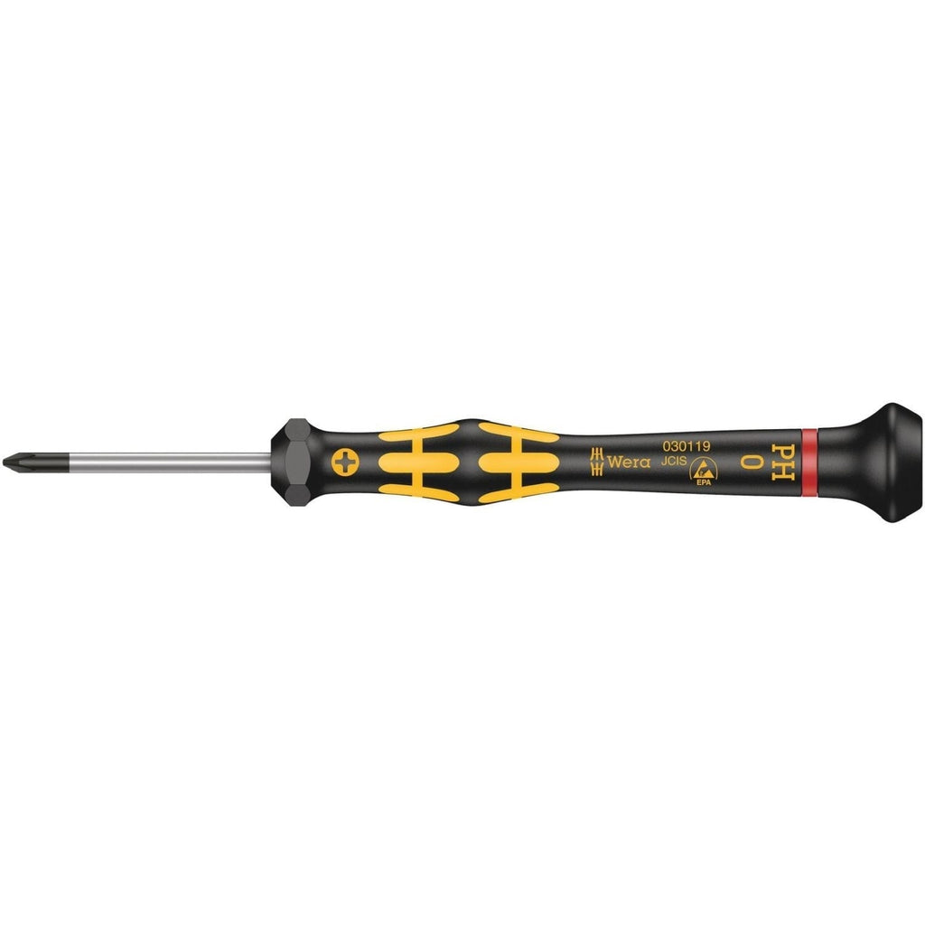 Wera 1550 Ph Esd Kraftform Micro Screwdriver For Phillips Screws, Ph 00x40-mm.